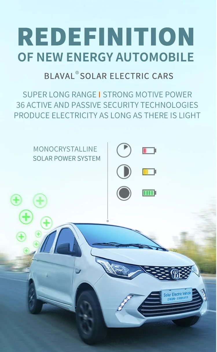 City use 4 wheel electric vehicles EEC COC certificate new cars solar electric cars