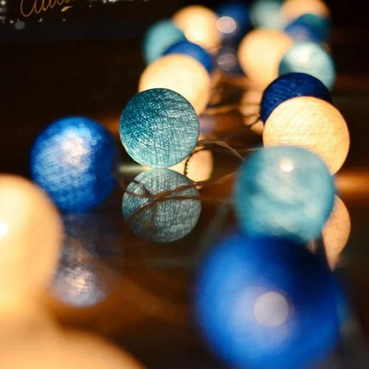 Cotton ball led string light with distance AA battery