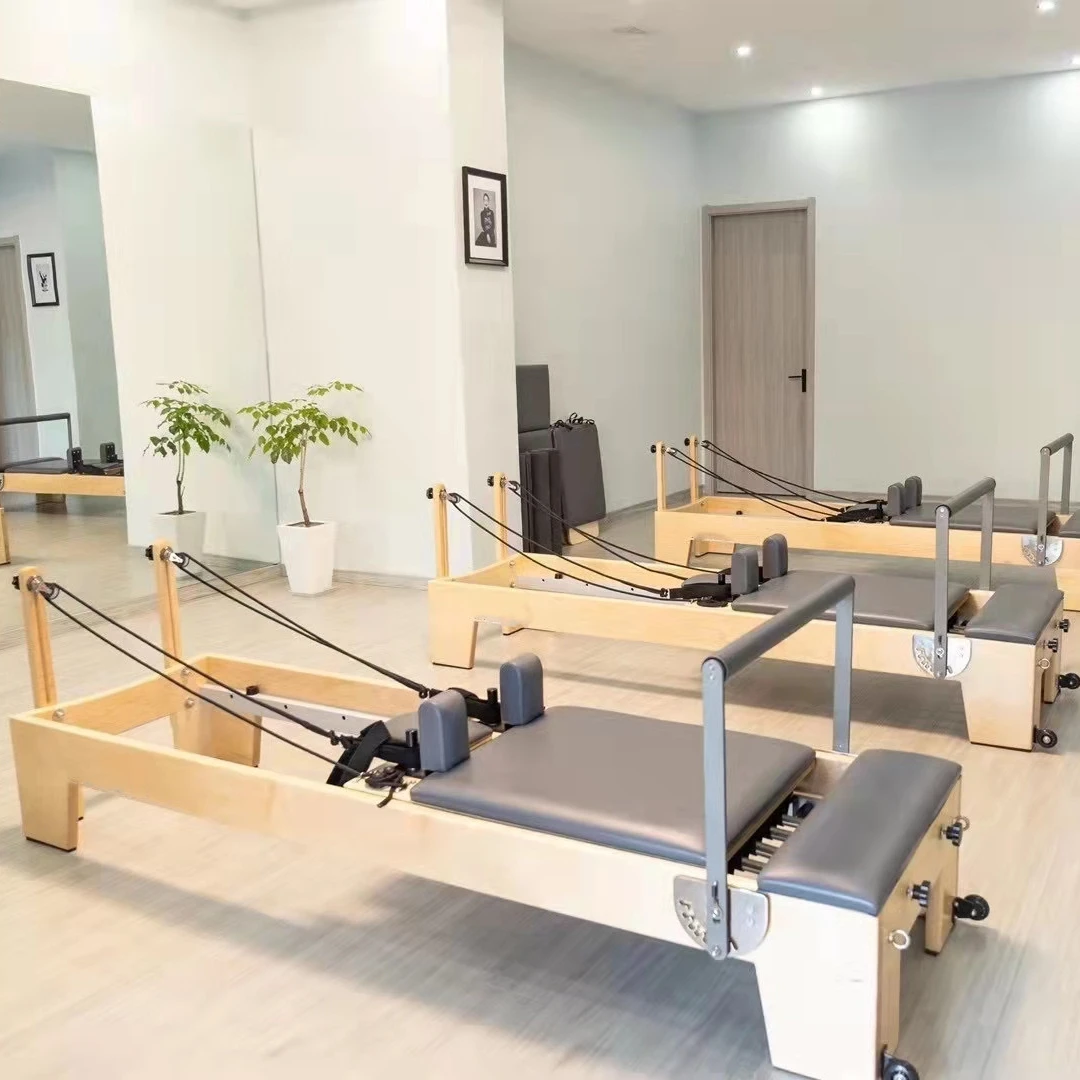 Maple Wood Pilates Reformer For Studio & Home Workouts Oem
