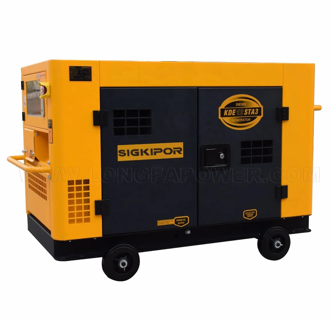 KIPOR KDE Diesel Generator Set for Sale Portable Sound Proof 9 10 12 Kva 10kva 10kw Silent Power Electric Diesel Generator