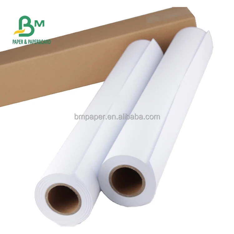 20lb Cad Paper For Hp Inkjet Printers 36'' X 300ft 2'' Core Clear Image