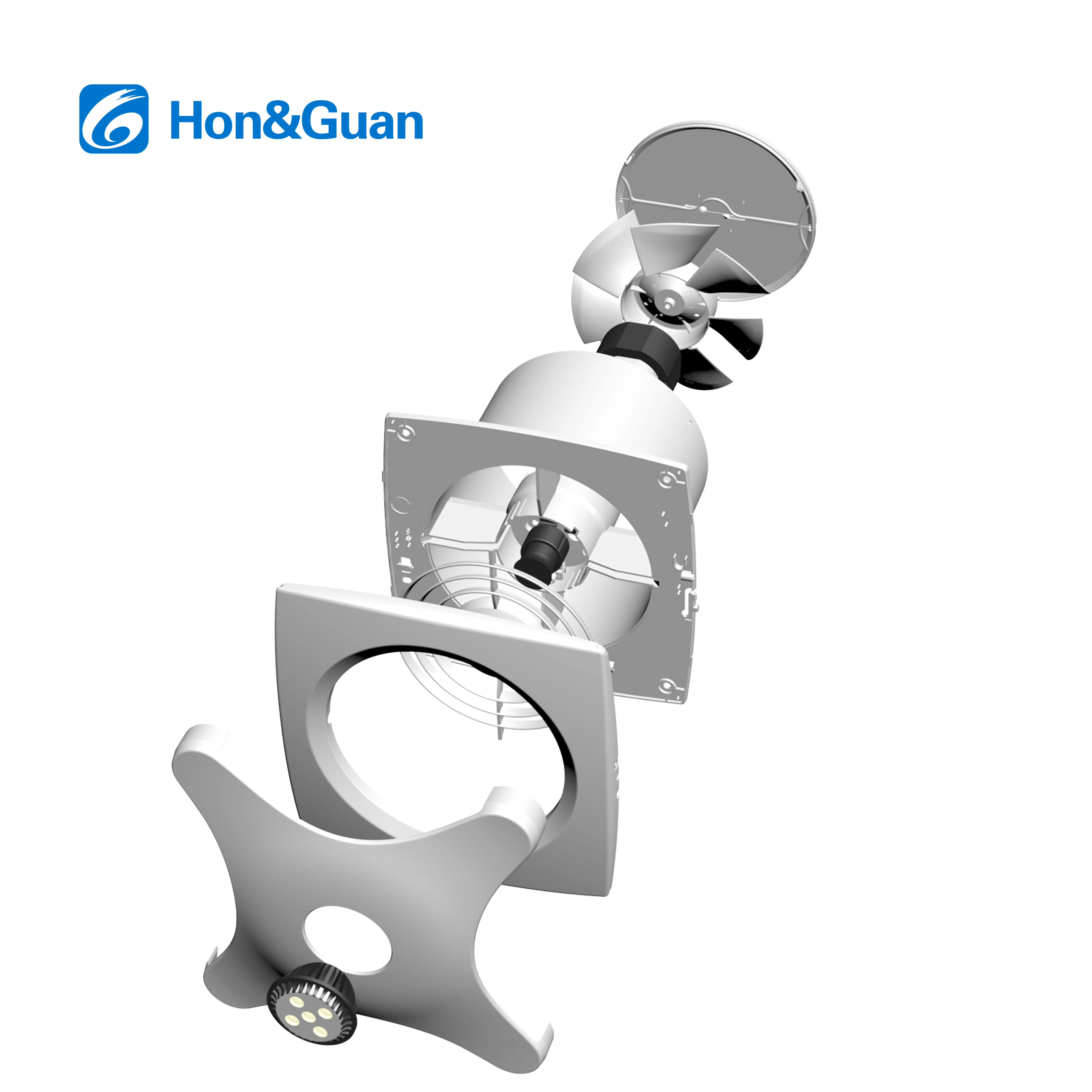 Mounted Wall Exhaust Fan, 4''6'', Ceiling - detail 20