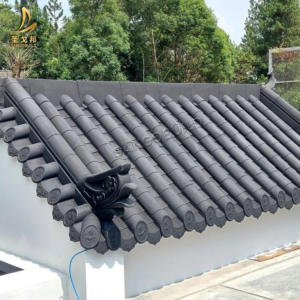 Beautiful Roofing With Unique Chinese and Japanese Influences Japanese Chinese Korean Roofing Ridge Tile Roof Ornaments