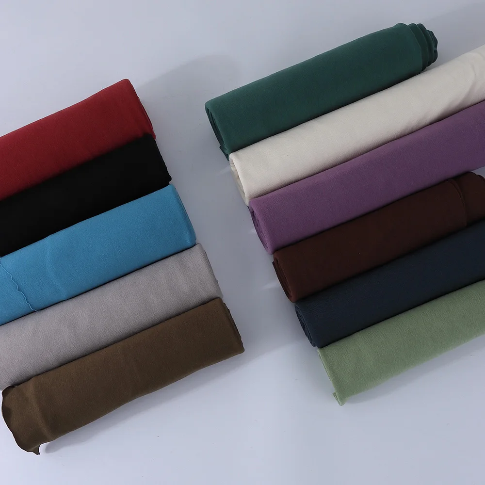 Оптовая продажа по заводской цене эластичная трикотажная вискоза акриловая ткань в рубчик односторонняя матовая термоткань для нижнего