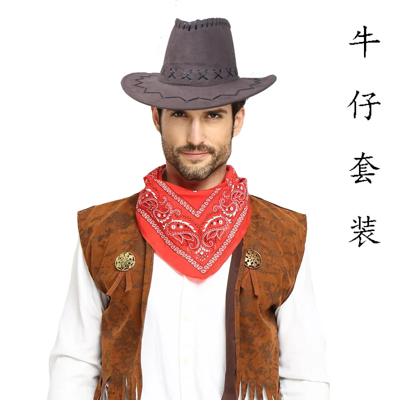 Cappello Da Cowboy Con Tesa In Piuma Per Donna - Bianco/Rosa - Accessorio Per Feste, Addio Al Nubilato, Halloween E Cosplay - 2