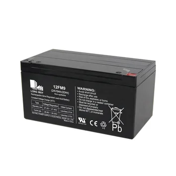 12V 9Ah 12FM9 Low Self-Discharge AGM Gel Battery Maintenance Free Electric Power for Toy Cars Golf Carts Boats Global Market
