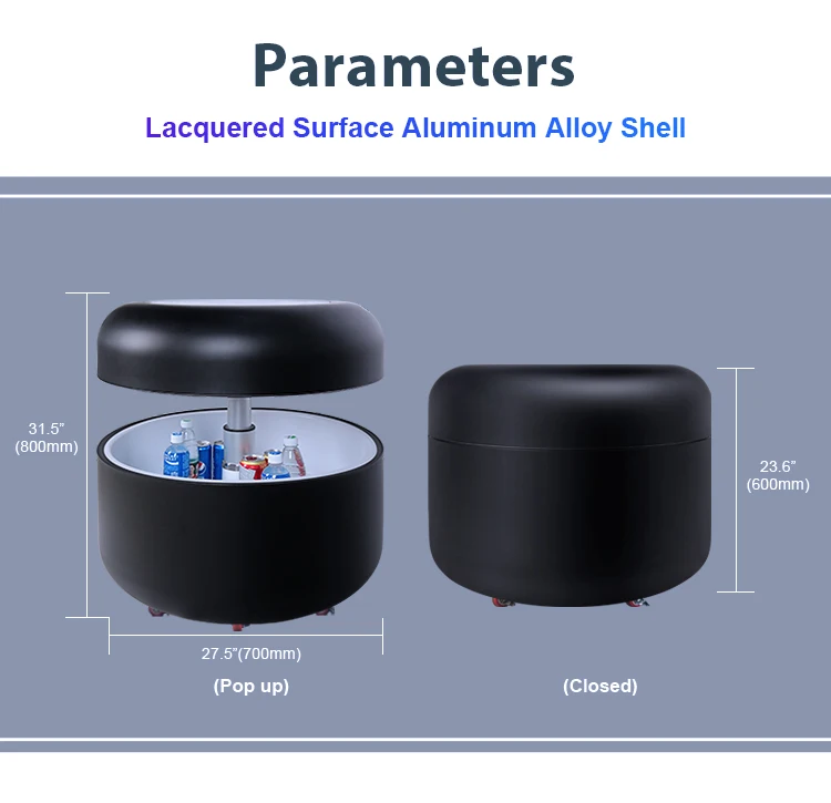 Coosno Redefined Smart Refrigerator Coffee Table Nordic Smart Round