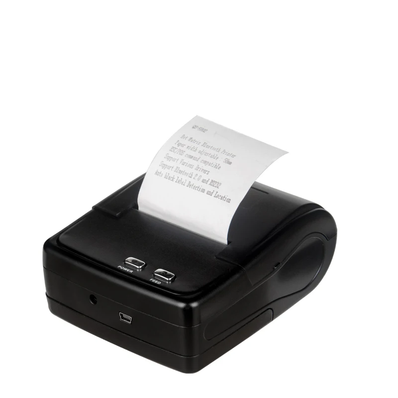 Support 2 Page Copy Paper Impact Printer 58mm Handheld Blue Tooth Dot matrix Printer