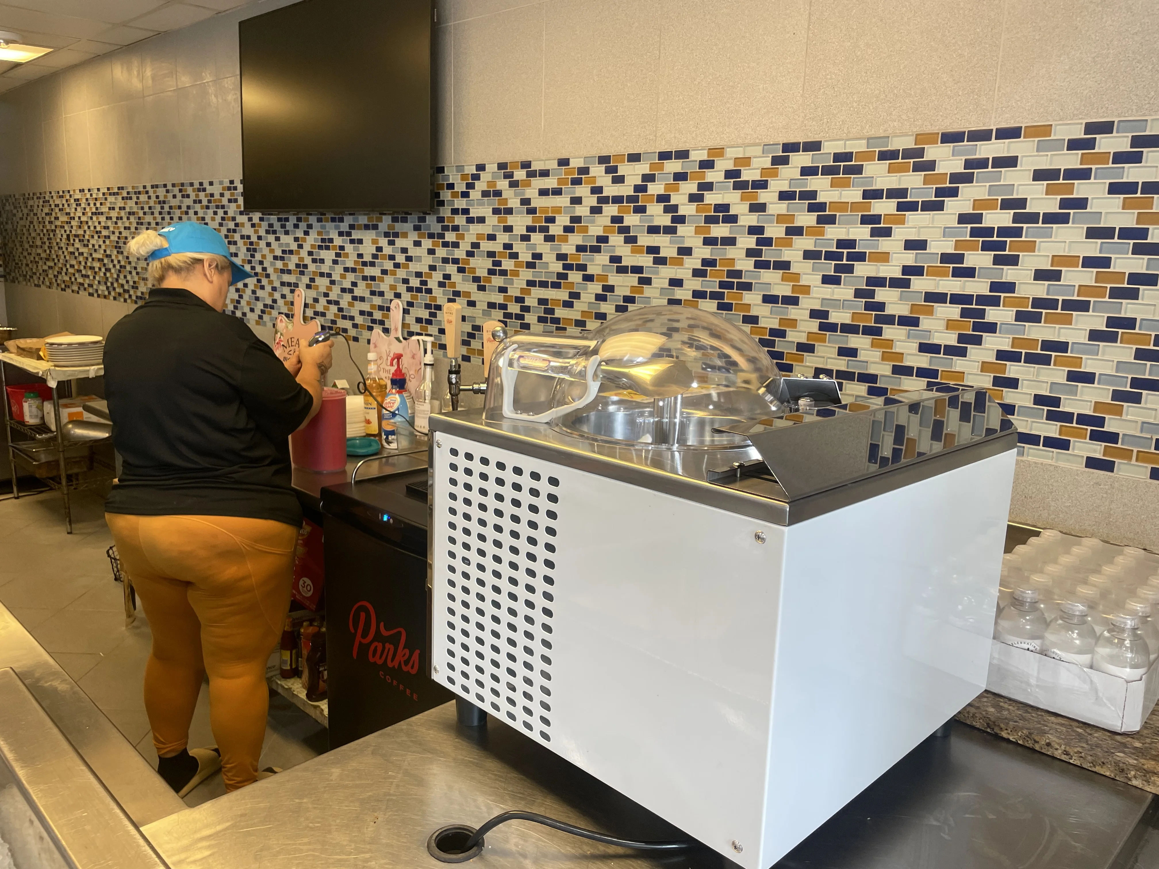 110V Miles Tabletop Ice Cream Machine Desk Top Ice Cream Machine NSF CE Certificate Counter Top Gelato Freezer Display - Image 6