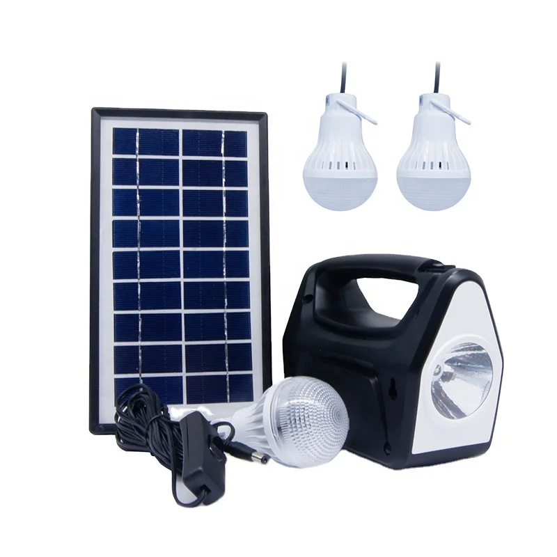 3.5W Solar Panel Kit Whole  Set For Home Lighting 3 Rooms With Wall Light Phone Charging  Needed By Off Grid Africa Rural Places