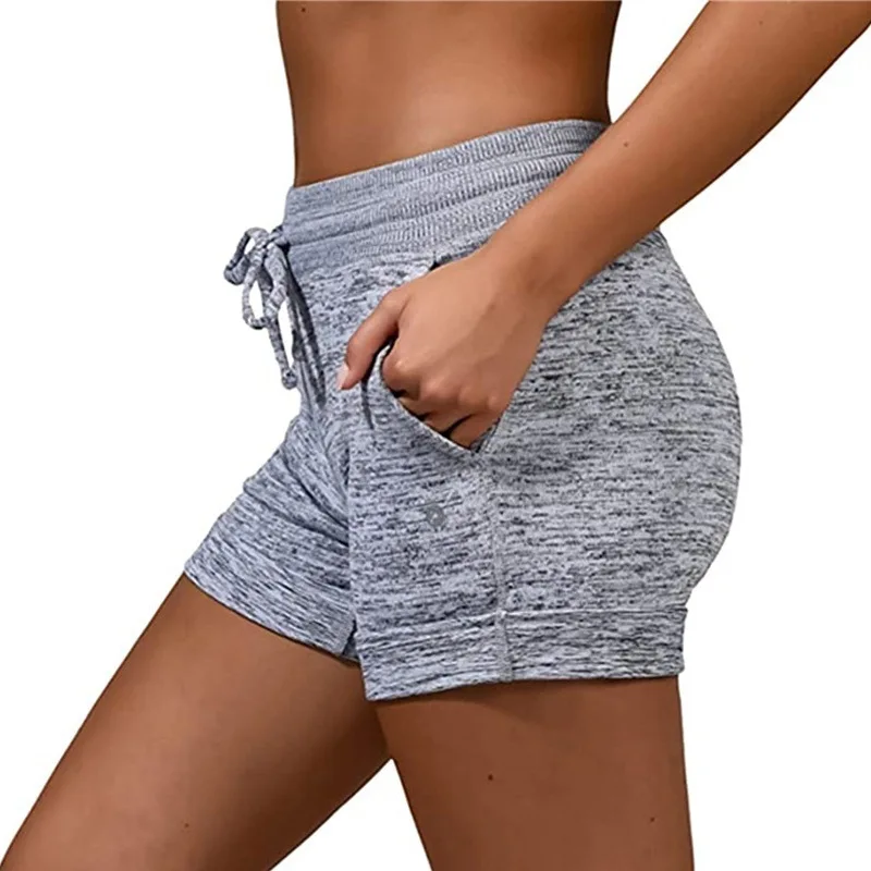 drawstring yoga shorts