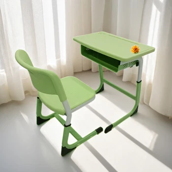 Fashionable student desks are suitable for school children to study at home with desks and chairs