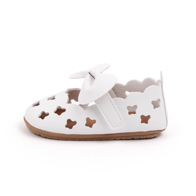 New Arrival Summer Cutout Bow Sandals Girl Toddler Shoes with TPR Outsole 2025 details