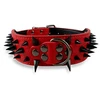 black spikes red