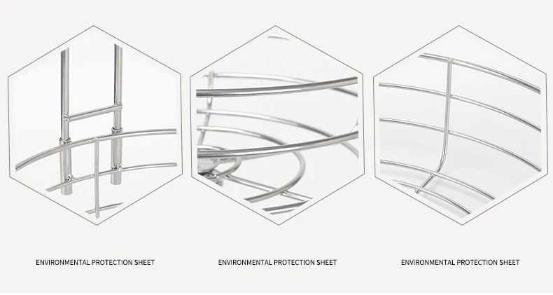European Style 2-Tier Fruit Basket Metal and Wood Standing Type with Storage of Fruits and Spices