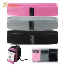 Supro Fitness accessories fabric 8cm woven gym resistance hip bands cotton booty resistance hip exercise bands