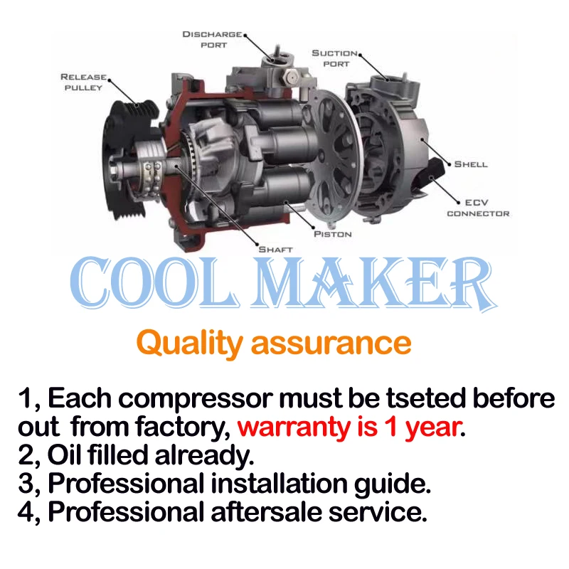142500-4650 AC Compressor for Mazda FD3S RX-7 - COOL MAKER