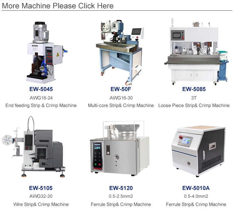 EW-50A Semi-Automatic cable stripping and crimping machine for Molex JST XH cable terminal crimp machine