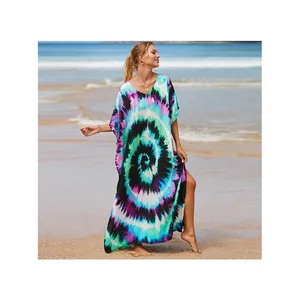 2026 Sexy Bikinis Swimwear Woman Cover up Vestido De Playa Beachwear Sarongs Beach Robes Wholesale Custom Silk OEM Service