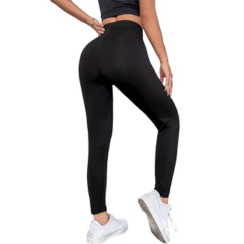 Wholesale custom solid color casual women's jogging yoga pants tight comfort heavyweight retro women wear sports