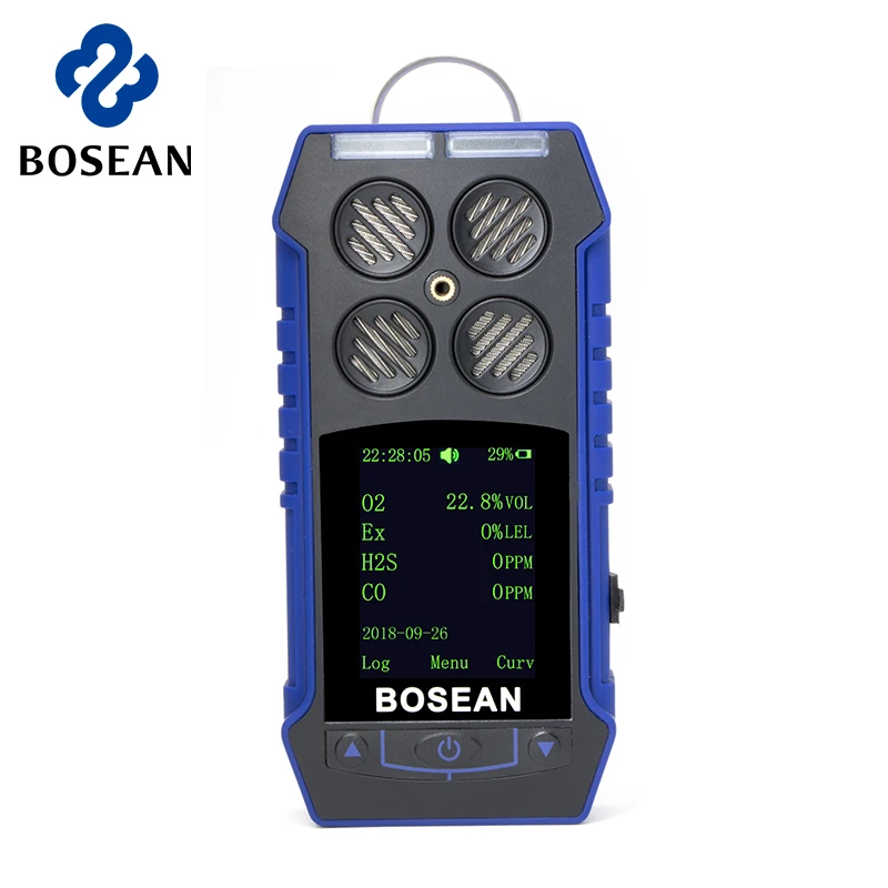 Bosean Manufacture 4 Gases Detector Optional Gas Type ATEX bosean Portable Multigas Detector
