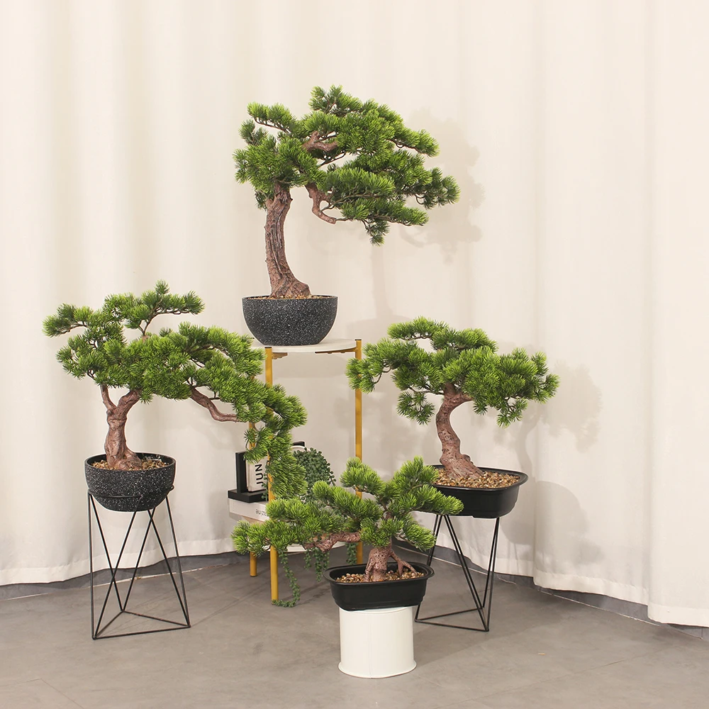JIAWEI JWT3814 Black Pot Bonsai Tree 40CM PE Environmental Friendly Natural Touch Interior Decoration Home Offices Artificial - Image 6