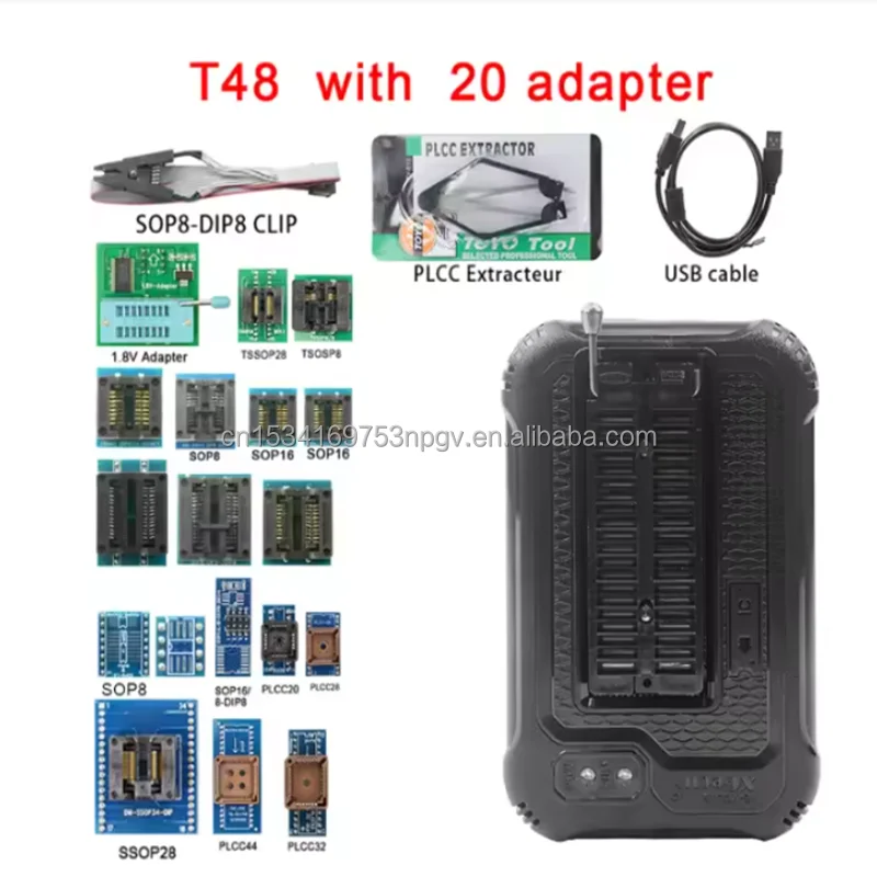 XGecu T48 Programmer TL866-3G Support 31000+ ICs for EPROM/MCU/SPI/Nor/NAND Flash/EMMC/ IC TESTER/ TL866CS TL866II Replacement