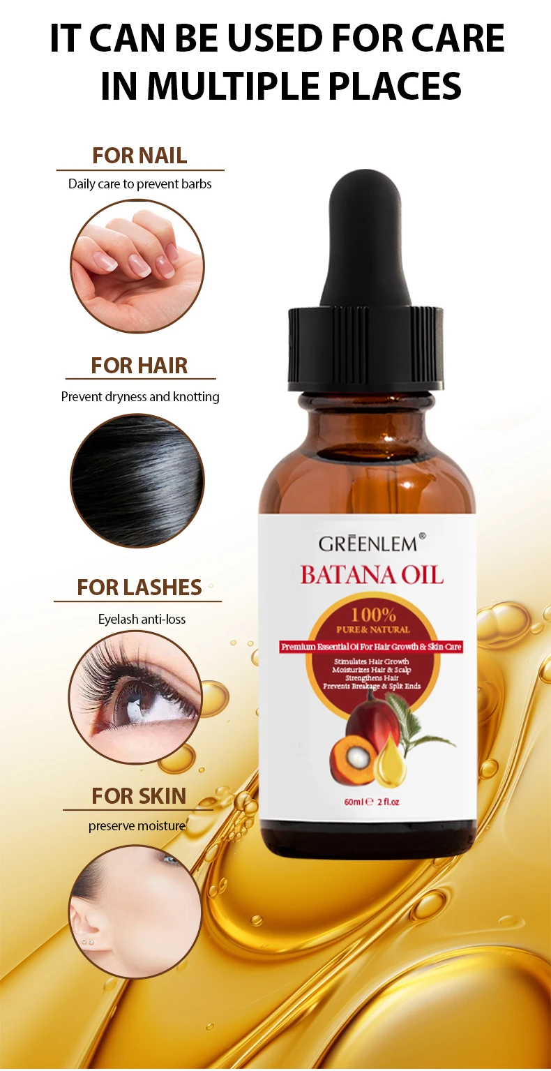 100% Pure Organic Batana Hair Oil Herbal Elixir for Dry Damaged Hair Nourishing Moisturizing Smoothing Treatment for Healthy(pic4)