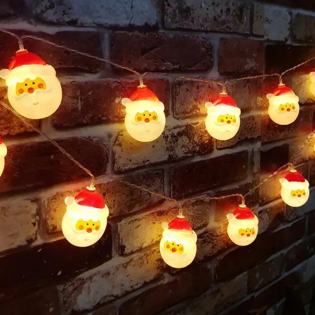 Cute LED String Lights for Christmas Festive Home Decorations Wholesale Christmas Tree Ornaments