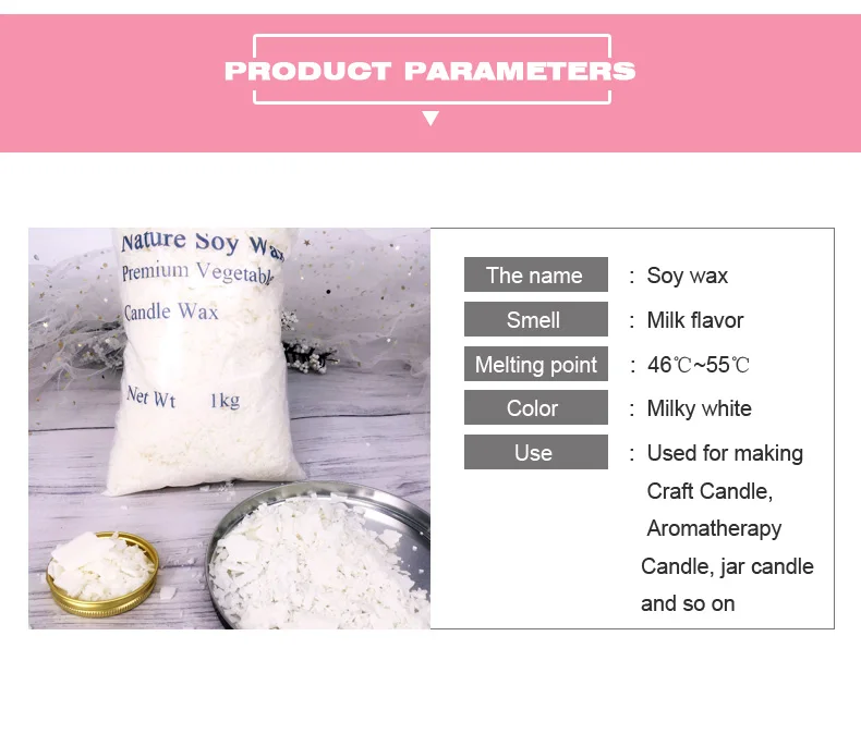 Wholesale Natural Soy Wax 100 Pure Soy Wax Flakes For Candle Making