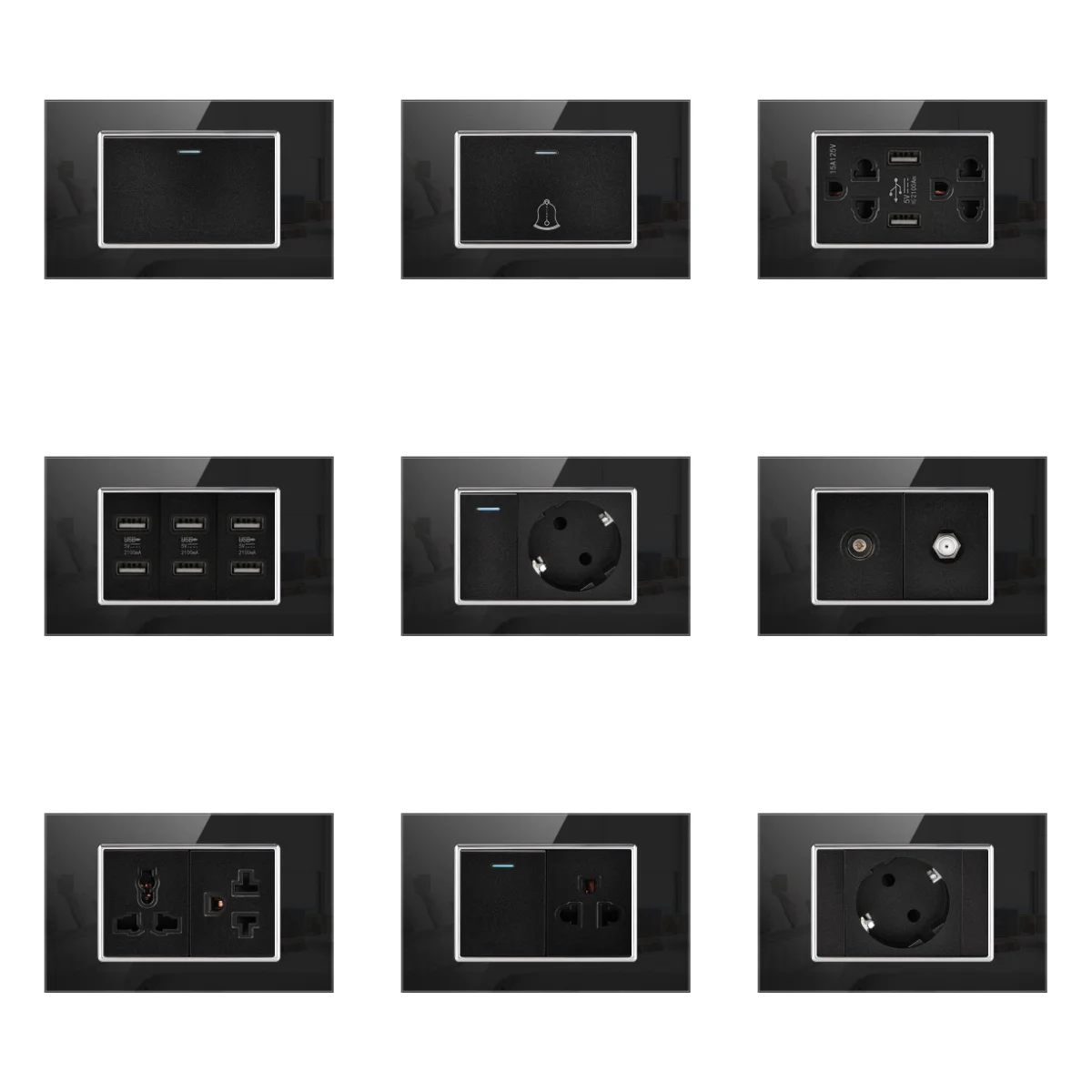 American Ethiopia Vietnam Thailand Jamaica Style Fashion Switch Socket