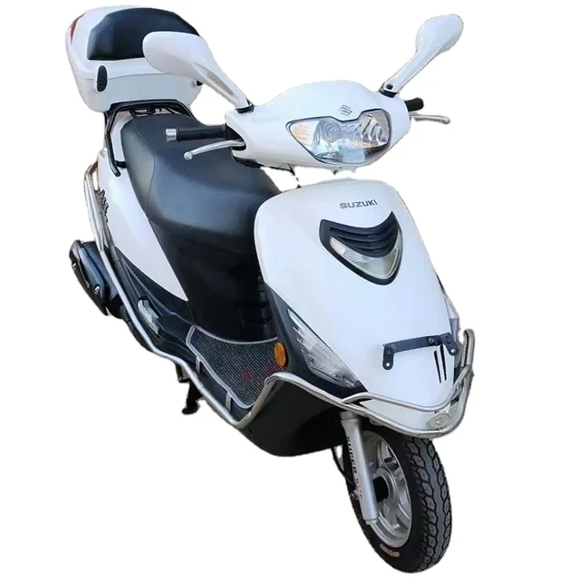 Haiwangxing High Quality 125cc Used Bent Beam Two-Wheel Gasoline Motorcycle White Color
