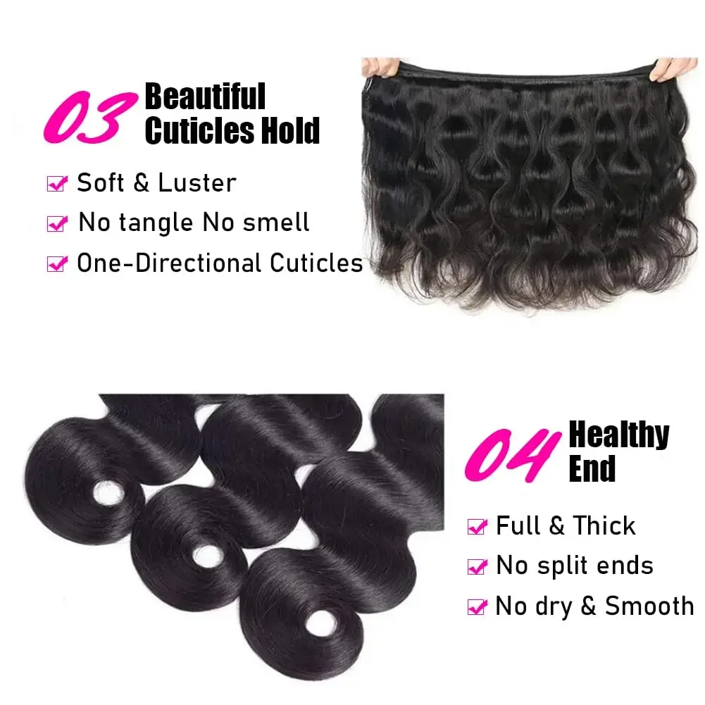 Pacchetti Body Wave Extension per capelli umani spessi e pieni per donne Pacchetti per capelli umani brasiliani vergini grezzi Pacchetti Remy_voghion.com