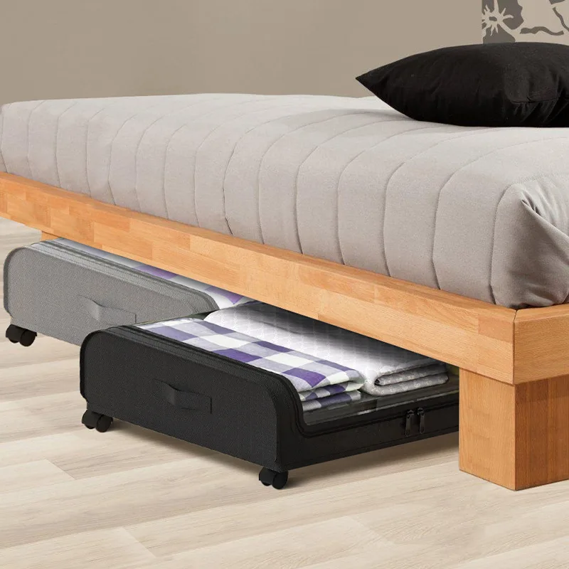 New Design Double-Tier Standing Type Bed Storage Rack Wood Cloth ...