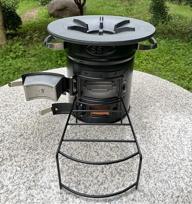 European Hot Sale Wood Rocket Stove Bbq Camping Charcoal Stoves With