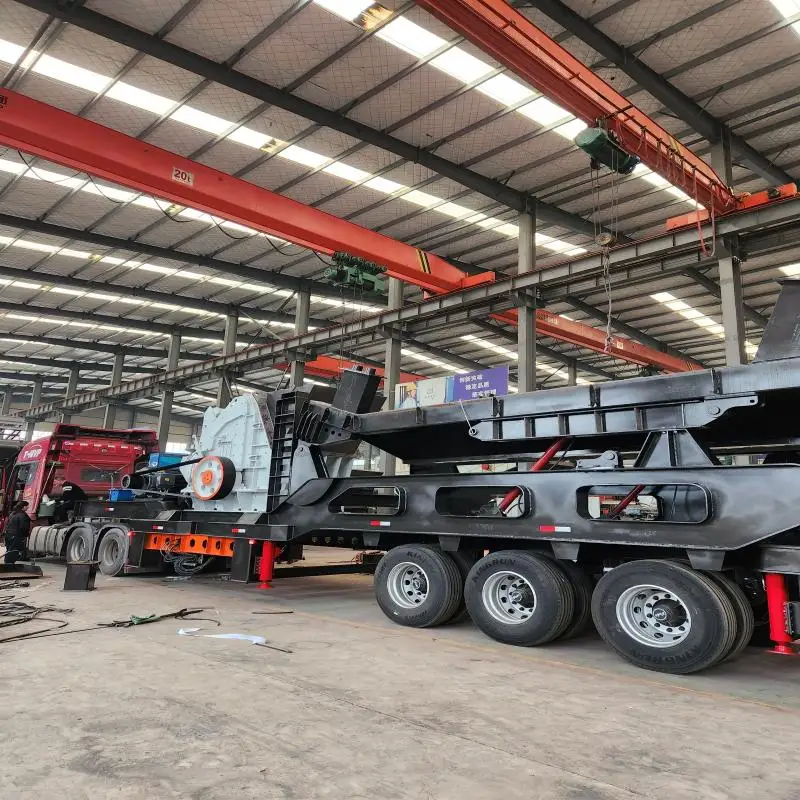 Factory Wheel Type Mobile Hammer Crusher Station Machine Track Crawler Mobile Stone Crusher Plant for Ore Crushing Mining