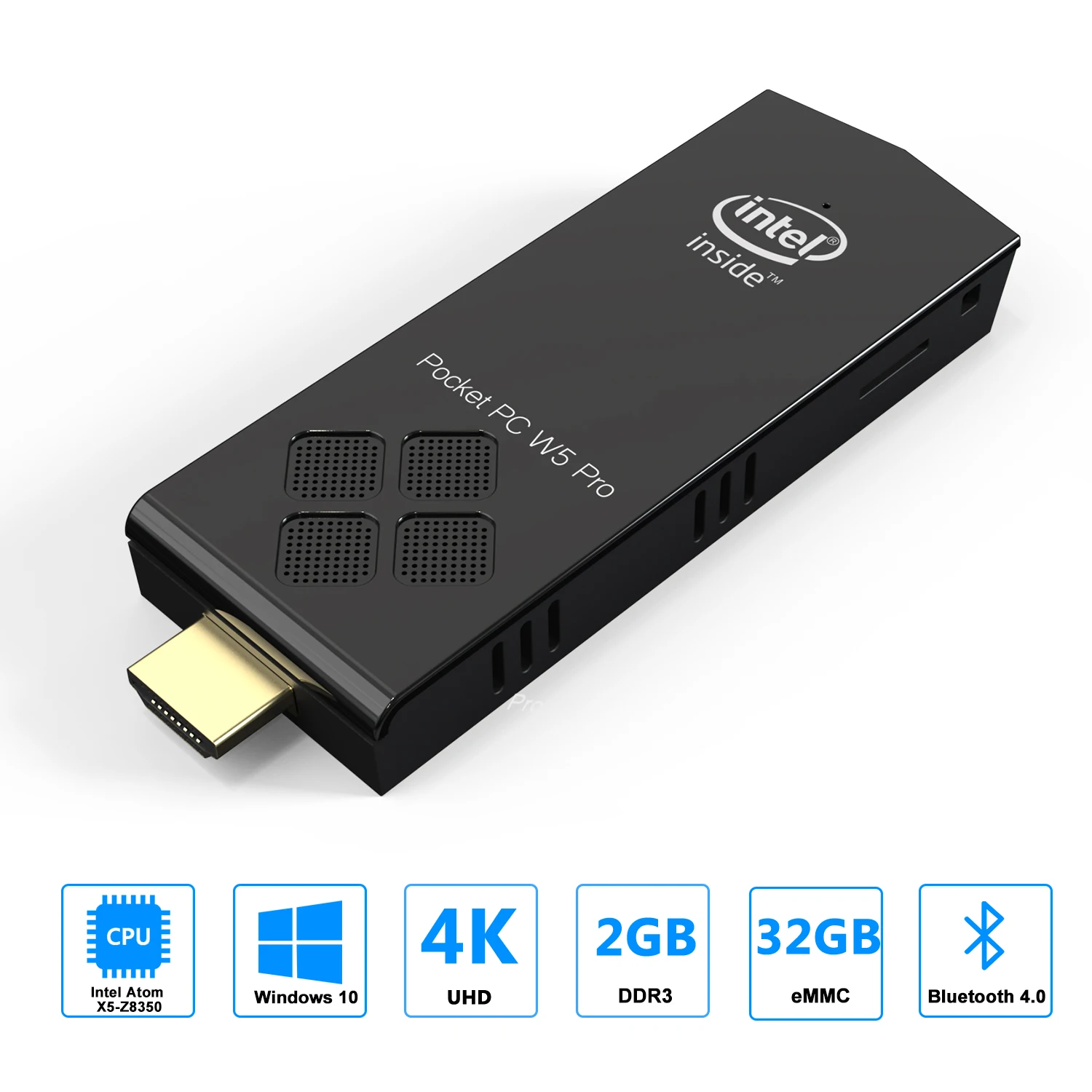 Pc Stick Mini Computer Stick 128gb Rom 4gb Ram Intel Atom Z8350 Win 10 ...