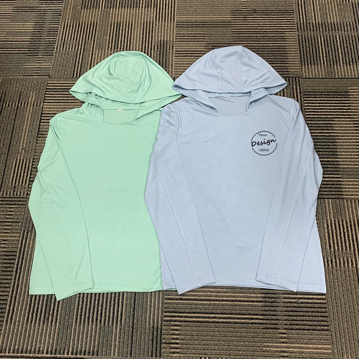 JL1030E Top Quality Polyester Quick Dry Spandex Breathable Shirts Upf 50+Long Sleeve Hooded Fishing Men T Shirt