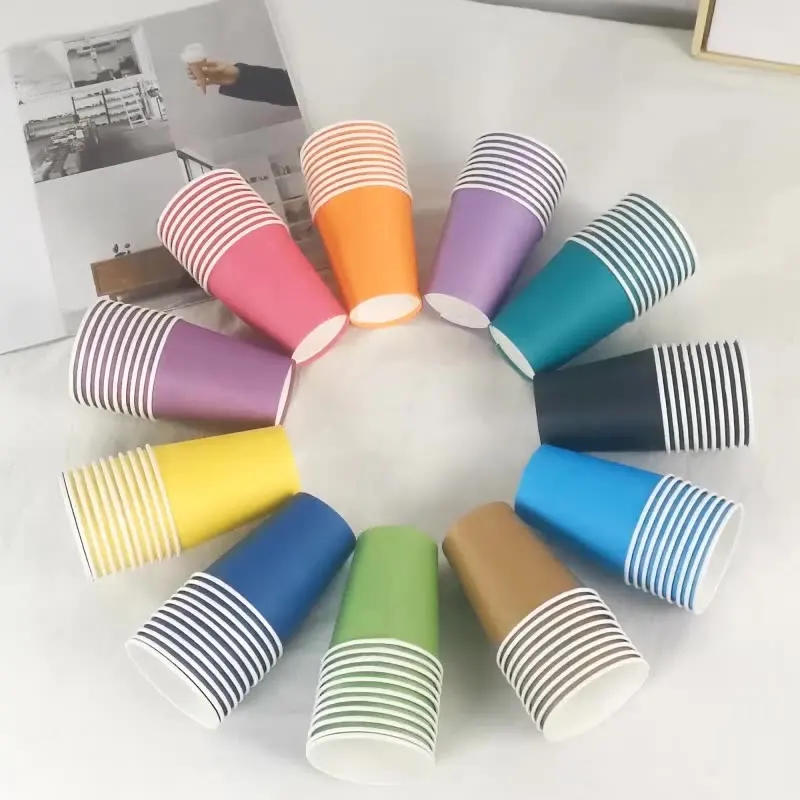 Paper Multi Cup Multi-color Paper Cups Can Be Customized logo Paper Cup for Party ...
