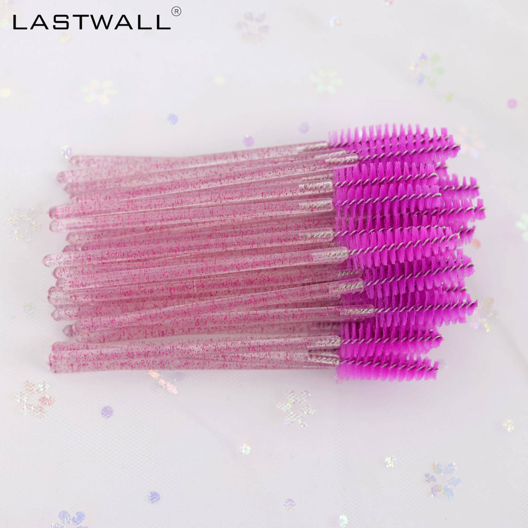 50pcs Per Bag Disposable Eyelash Extension Cleansing Brush Mascara Wand Eye Brow Lash Spoolies 7898