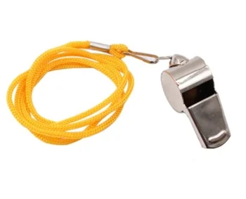 Confezione Da 24 Fischietti In Acciaio Inox Con Cordino - 120 DB Per Allenatori E Sopravvivenza