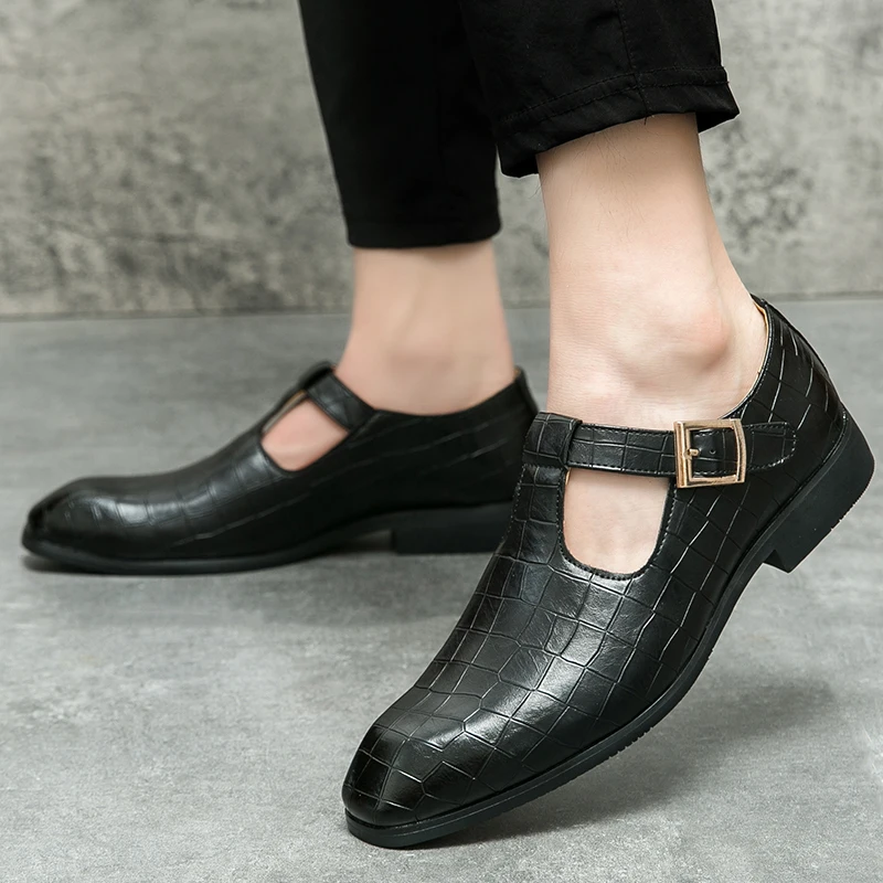 Men's Casual Dress Shoes Made With Pu Upper & Rubber Insole For Office Use Featuring Anti-slip And Breathable Design Men's Casual Dress Shoes Made With Pu Upper & Rubber Insole For Office Use Featuring Anti-slip And Breathable Design