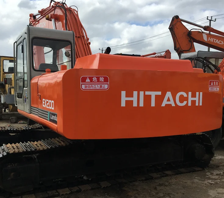 格安中古日立EX200-1水陸両用クローラー式掘削機、いすゞエンジン搭載