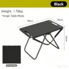 [Black] carbon steel tactical table + storage bag