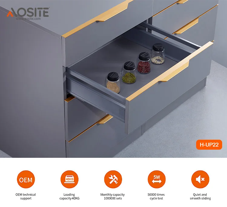 Heavy Duty Metal Soft Closing Slim Tool Riding Tandem Box