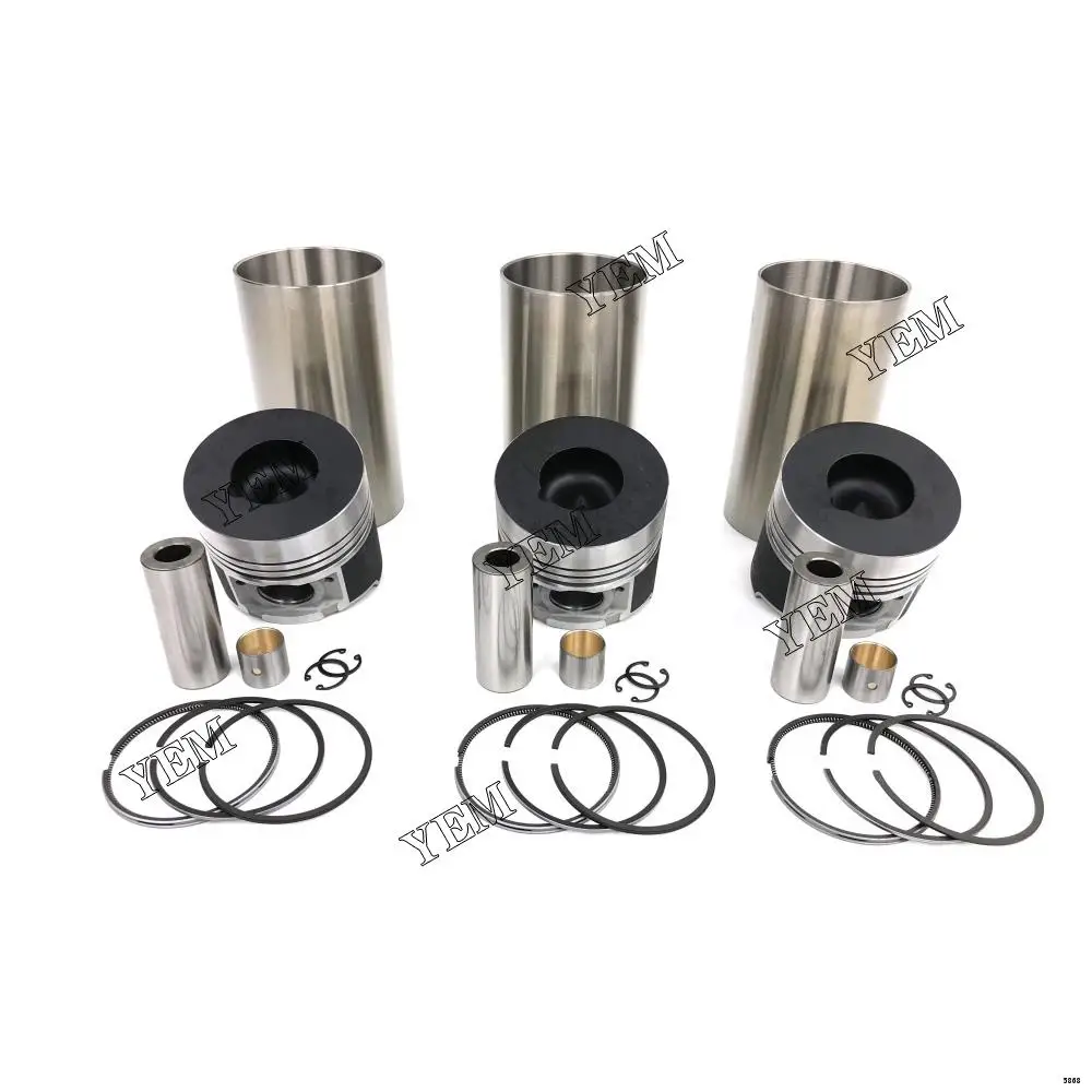 D3200 Engine Cylinder Liner Kit With Piston Rings Liners for Kubota