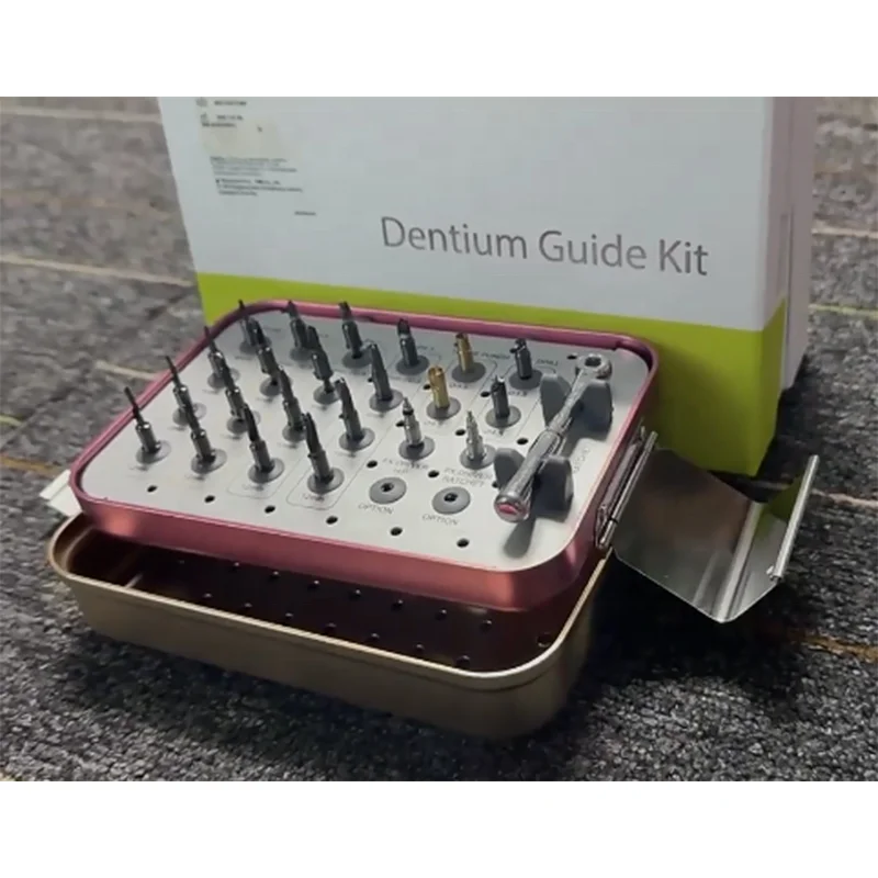 Dentium Kitus Ductilis pro Implantis Dentalibus, Kitus Ductilis Profectus, Fixationes Dentales, Kitus Dask pro Elevatio Sinuum, Instrumenta Chirurgica, Series Perforatorum cum Arrestatoribus, Approbatus