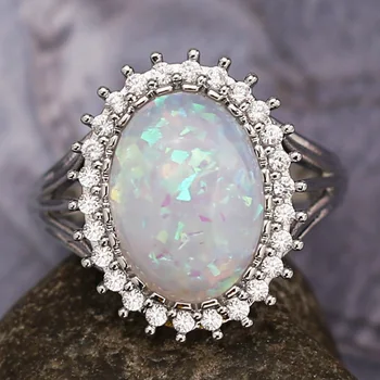 wish hot sale new style opal ring fashion woman craftsman opal ring opal ring wholesale