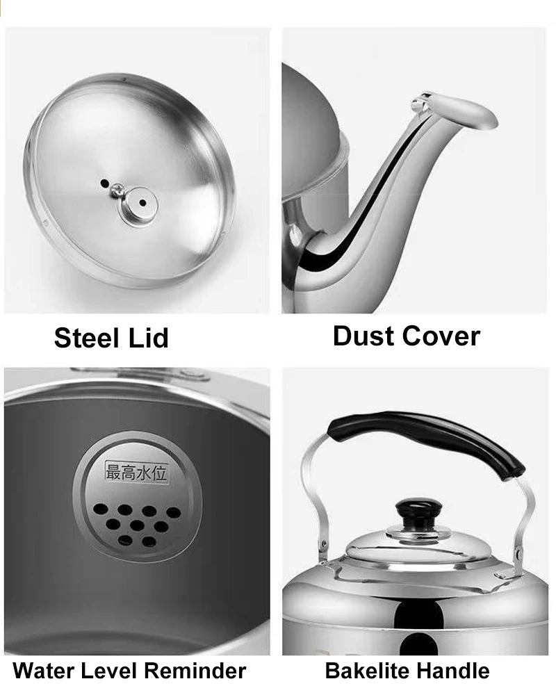Whistling Tea Water Kettle Stainless Steel Camping Tea Kettle Whistling