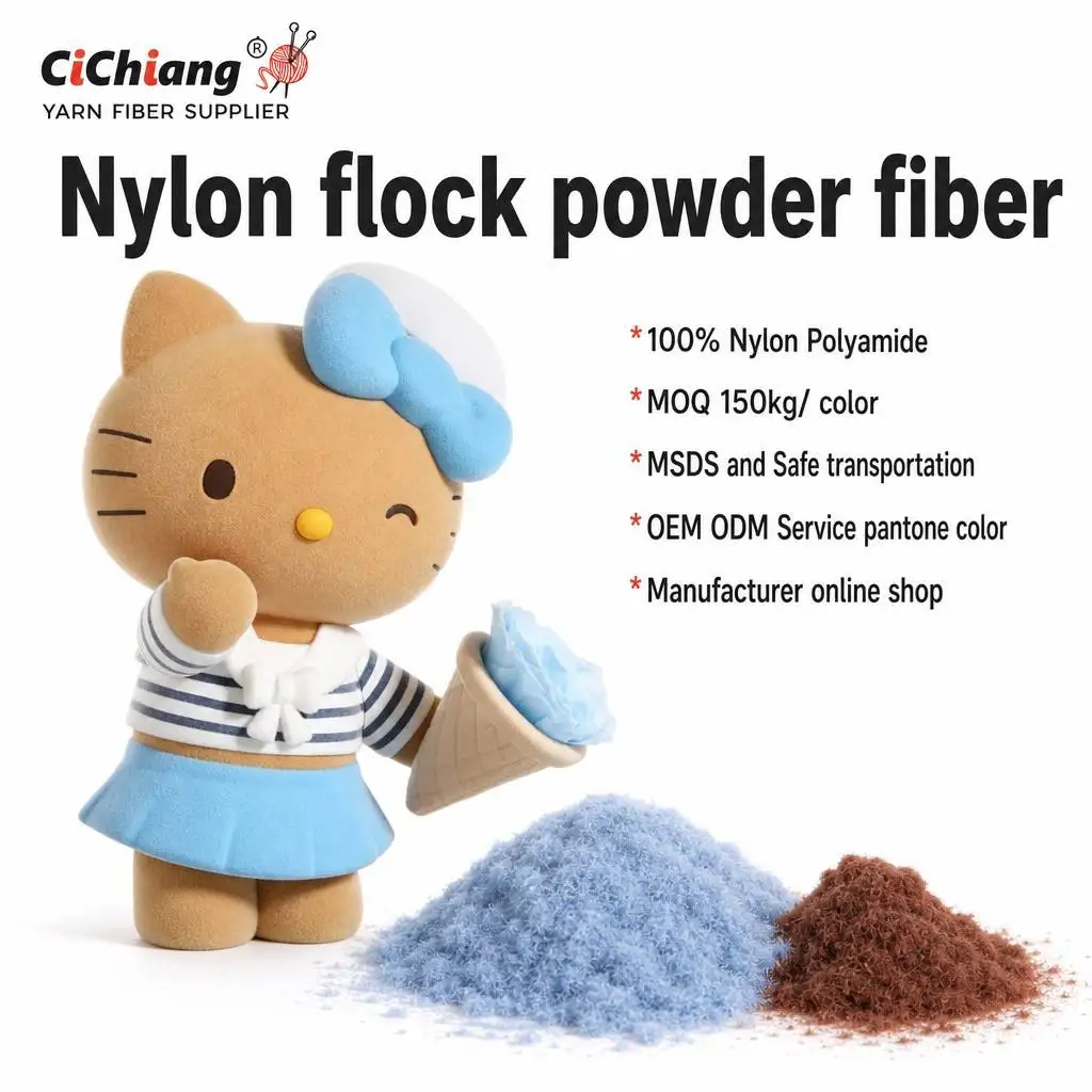 Nylon Flock Microfiber for Soft Surface Finishing Nylon Flock Microfiber for Soft Surface Finishing